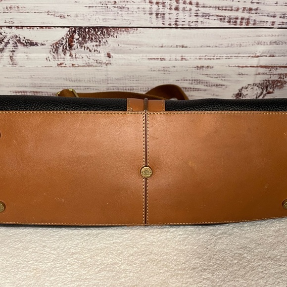 Black Prix De Dressage Travel Bag Purse Pebbled Leather Cross Strap Multi Pocket - Picture 13 of 13